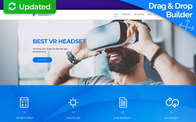 RufusVR - VR Startup Moto CMS 3 Template