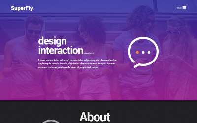 SuperFly - Creative PSD Template PSD sablon 65507