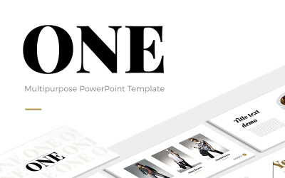 ONE - Modern PowerPoint-mall