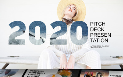 2020 Pitch Deck PowerPoint sablon 65606