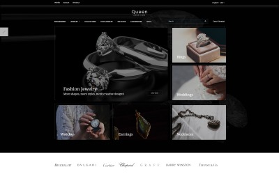 Queen - Juwelier OpenCart-sjabloon