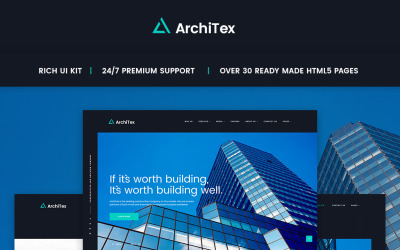 Reszponzív Construction Company HTML Responsive Weboldal sablon 65622