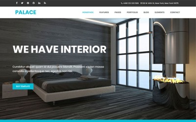 Website Vorlage namens "Palace - Interior & Architecture HTML5 Bootstrap" #65644