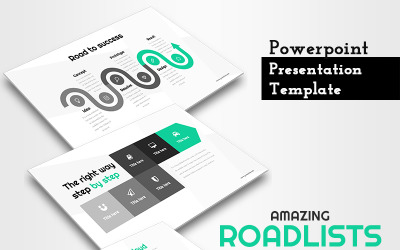 Amazing Road Lines - Plantilla de presentación de PowerPoint