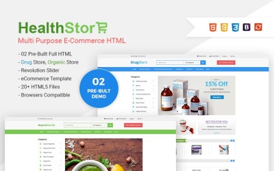 Health Shop - Multi Purpose eCommerce Template Web №65772