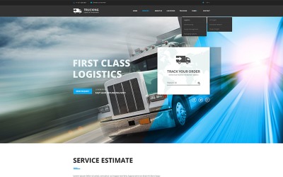 Logistik &amp;amp; Transport - Bootstrap-Website-Vorlage