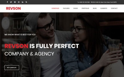 Modello Siti Web Responsive #65765 "Revson - Multipurpose HTML5"