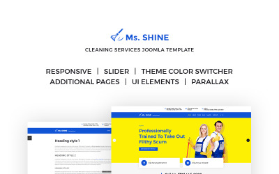 Responsywny szablon Joomla Ms. Shine - Cleaning Services Responsive #65778