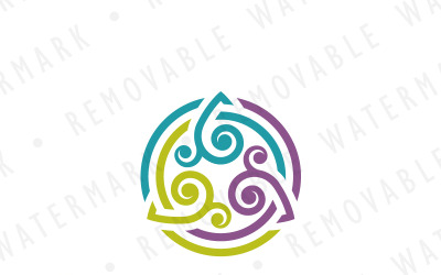 Transformatie cirkel Logo sjabloon