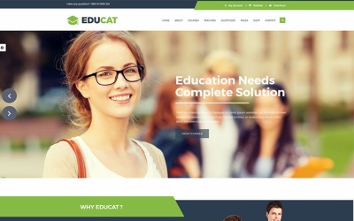 Website Vorlage namens "Educat - Education" #65726