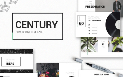 "Century -" Premium PowerPoint Template №65813