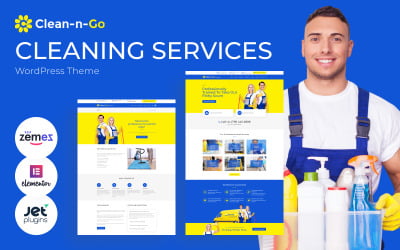 Clean-n-Go – WordPress-tema för städtjänster för städföretags webbplats