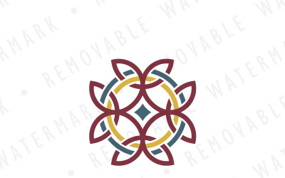 Equilateral Celtic Cross Logo Template