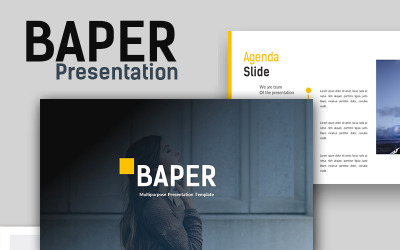 Modello PowerPoint creativo di Baper