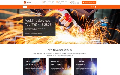 Reszponzív Irozo - Welding Services WordPress sablon 65888