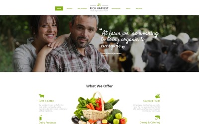Rich Harvest - Mall för jordbruks- och jordbruksmålsida