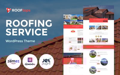 Tema WordPress para Telhados - Serviços de Construção e Cobertura
