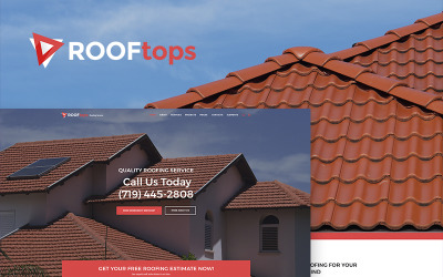 "ROOFtops - Roofing Service" - адаптивний WordPress шаблон №65855