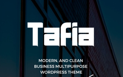 "Tafia - Creative Business WordPress Theme" - bootstrap WordPress шаблон №65876