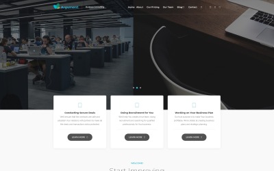 Argomento Tema WordPress di consulenza aziendale