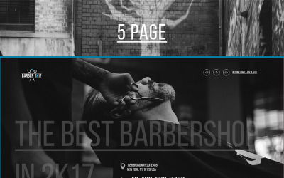 BarberShop PSD Template