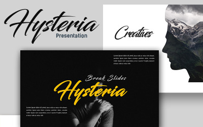 Histeria Kreatywna prezentacja Szablon PowerPoint