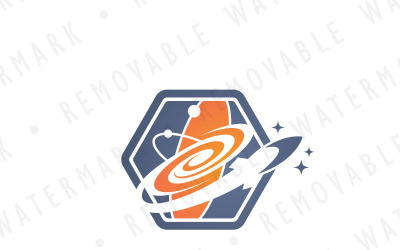 Logo sjabloon voor verkenning van de ruimte