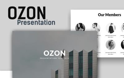 Ozon Minimal PowerPoint şablonu
