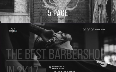 Šablona PSD BarberShop