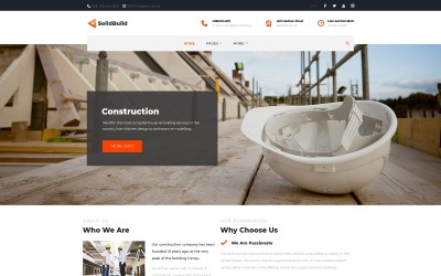SolidBuild - Thème WordPress pour entreprise de construction