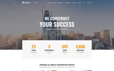 BigBuild - Construction WordPress-tema #66080