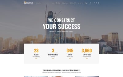 BigBuild - Тема WordPress для будівництва