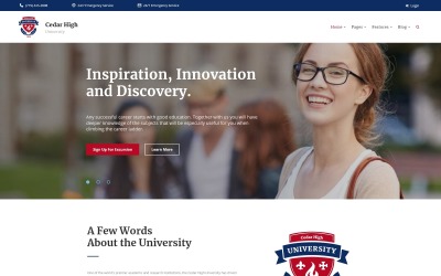 Cedar High - University WordPress Theme