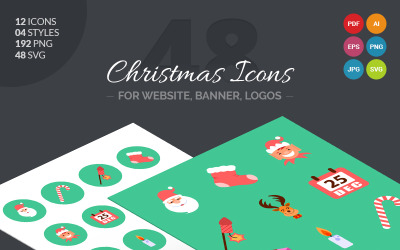 "Christmas Icon Pack" - Набір іконок №66061