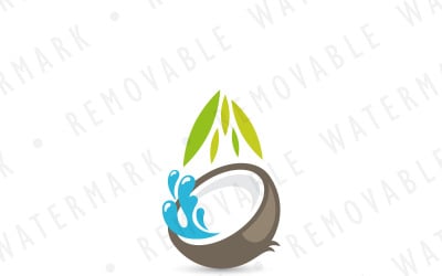 Coconut Water Logo Template