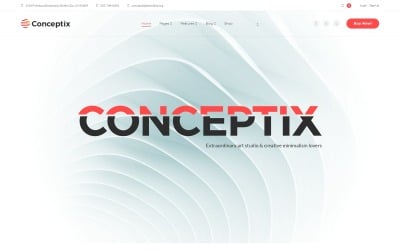 Conceptix - Motyw WordPress dla Art Studio