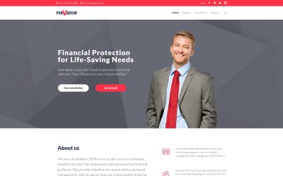 FinVisor üzleti tanácsadó WordPress téma