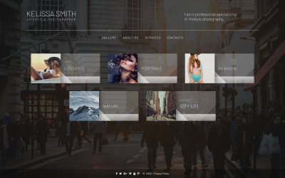 Kelissa Smith - Plantilla para sitio web de portafolio de fotógrafos
