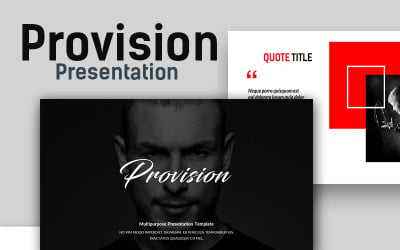 Provision Creative Presentation PowerPoint template