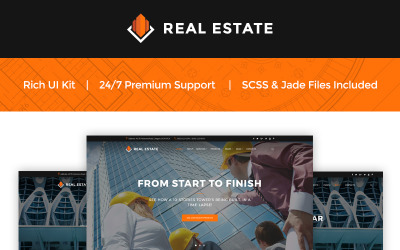 Real Estate - Modello di sito Web per società di costruzioni