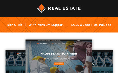 Responsive Real Estate - Construction Company Web Sitesi #66064