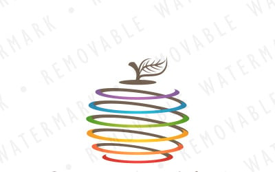 Spiraal Apple Logo sjabloon