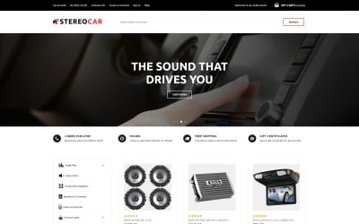 StereoCar - Magento тема для магазина автомобильной аудиосистемы
