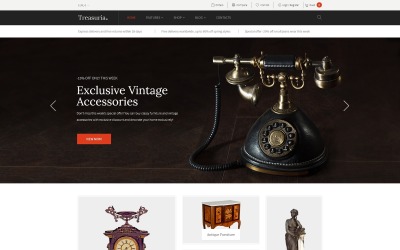 Treasuria - Antiek en vintage WooCommerce-thema