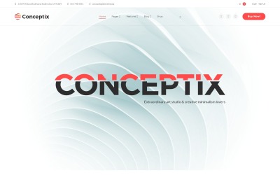 WordPress Theme namens "Conceptix - Art Studio" #66065