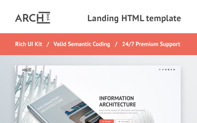 "Archbook - Responsive" Responsive Landingspagina Template №66162