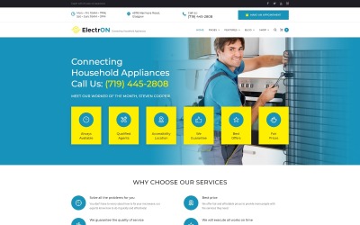 ElectrON - Maintenance Services Company WordPress Theme