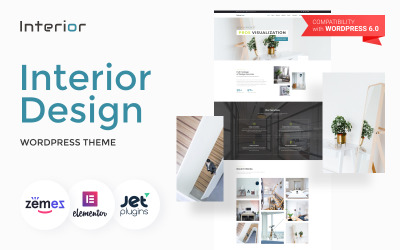 Interior - Tema WordPress responsivo da empresa de design de interiores