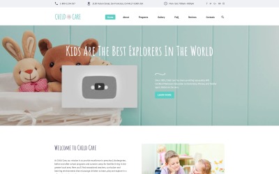 Kinderopvang - Website sjabloon voor kinderopvang