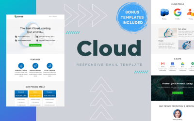 Cloud Newsletter šablona